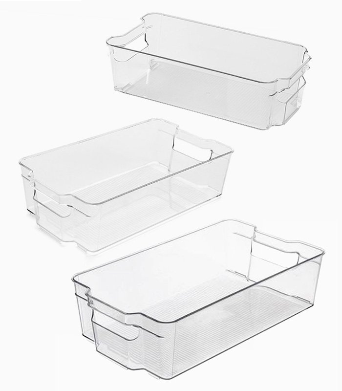 Fridge-Bins-Organizer-Combo-Set-3x1-Mersa Mersa Fridge Bins Organizer With Handles size SML Set of 3 - Image 1