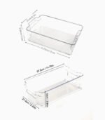 Mersa Fridge Bins Organizer With Handles  size ML Set of 2 - Image 2
