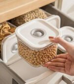 Mersa Storage Jars Airtight Transparent Containers, Small, Medium, and Large - Pack of 3 - Image 5