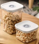 Mersa Storage Jars Airtight Transparent Containers, Small, Medium, and Large - Pack of 3 - Image 7