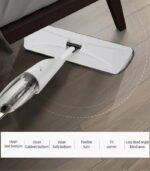 Mersa Household Flat 350 ML Hot Water Spray Mop With 4 Pcs Microfiber Cloth Head - Image 7